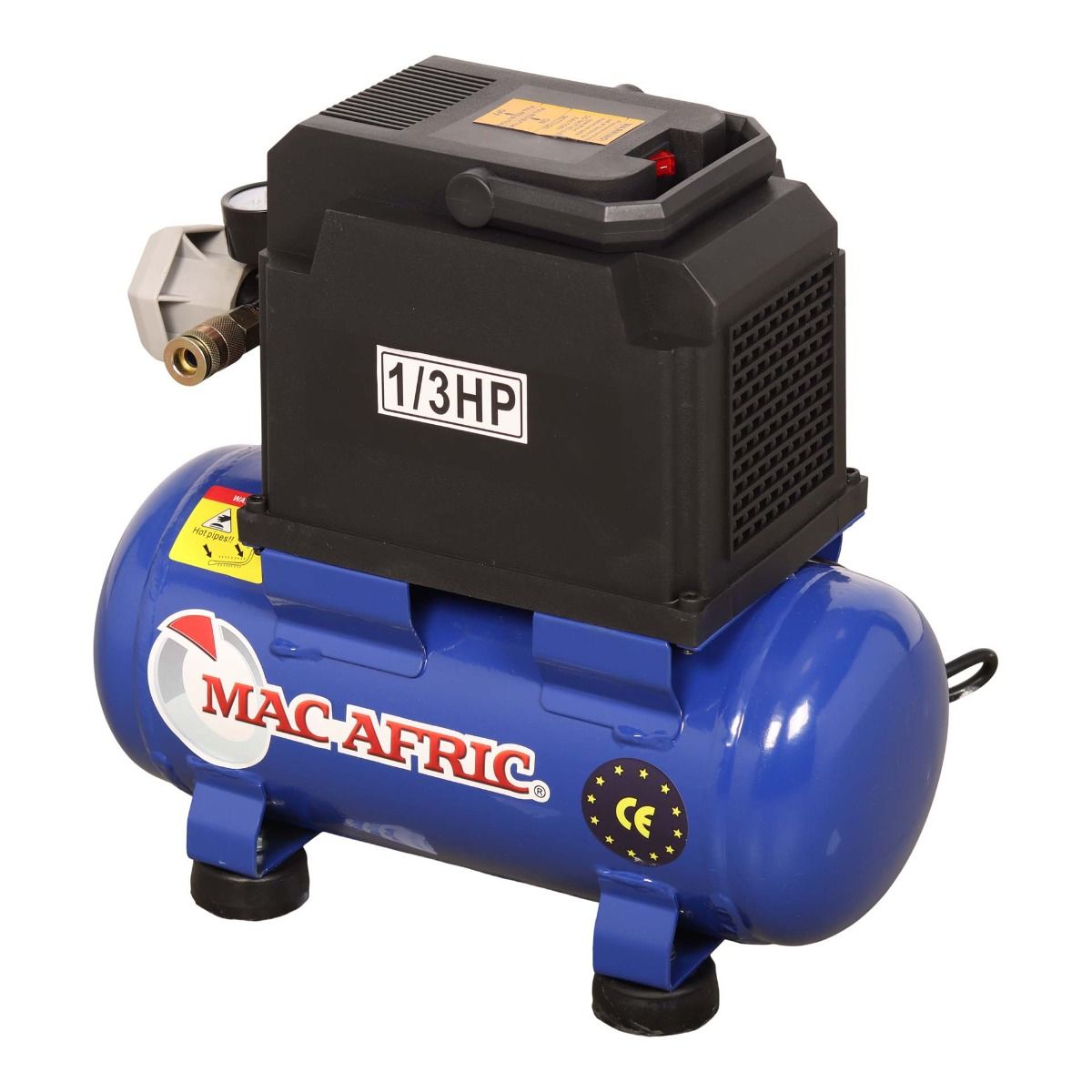 MAC AFRIC 6 Litre 0.33 KW (1/3 HP) 230 V Oil Free Air Compressor