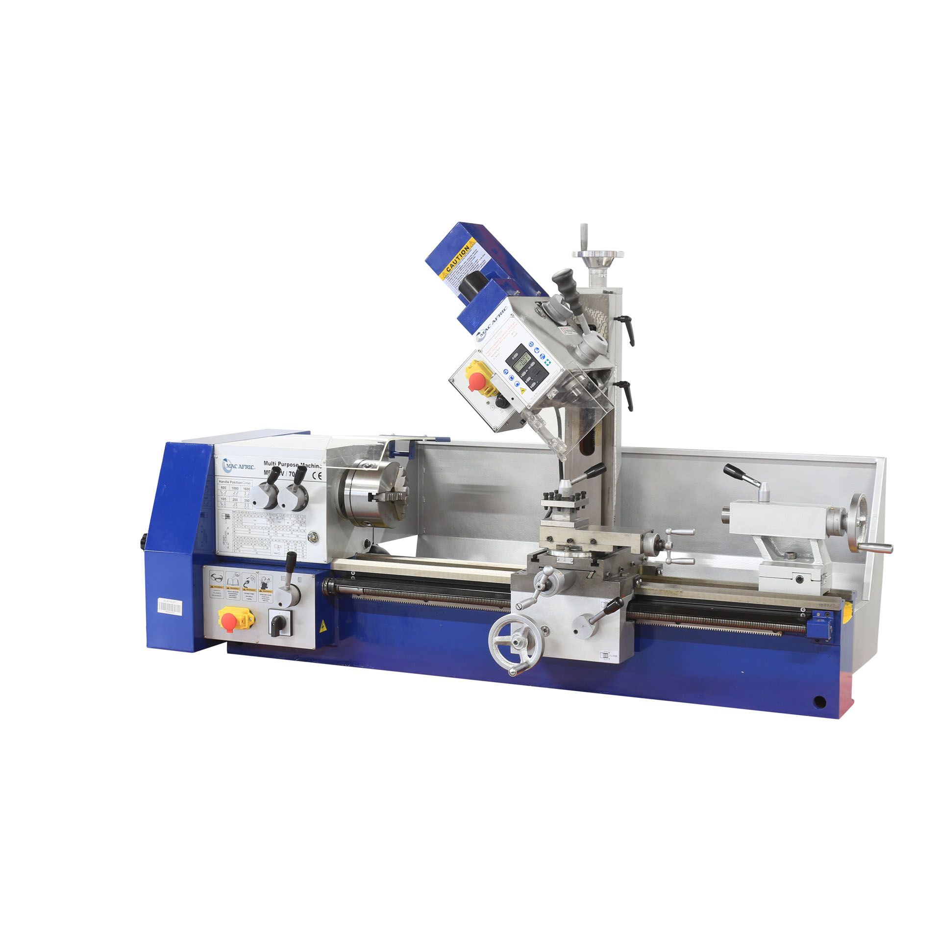 MAC AFRIC 550 MM Geared Head Lathe, Drilling & Milling Machine