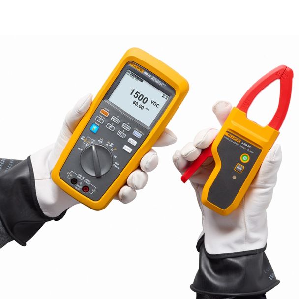 Fluke 283FC/PV/EUR CAT III 1500V Solar Kit, A283FC Clamp, MC4
