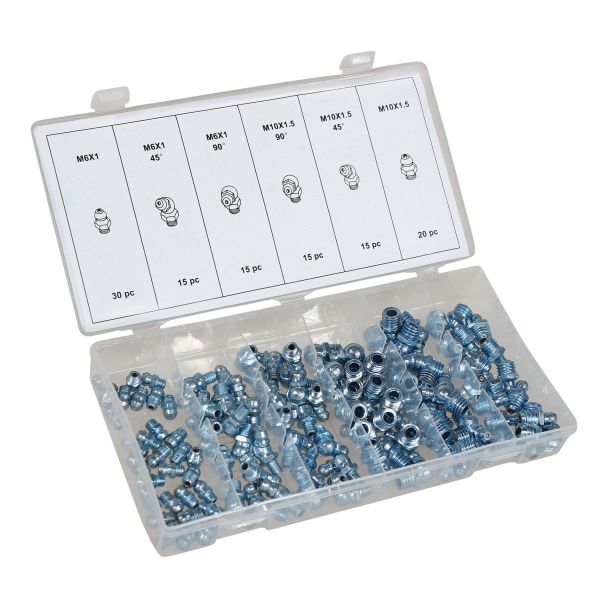 MAC AFRIC 110 piece Universal Grease Nipple Fittings Set