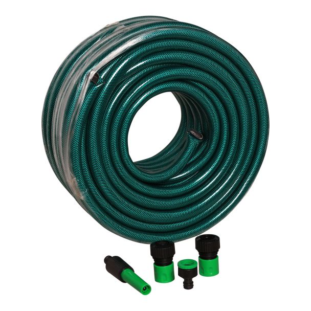 MAC AFRIC 20 MM x 30 M Garden Hose with 4 PCS Fitting Set