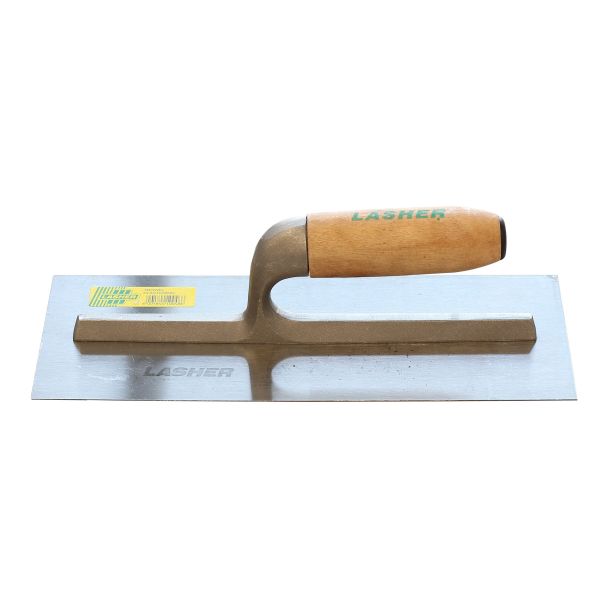 LASHER Plaster Trowel with Wood Handle (280 MM)
