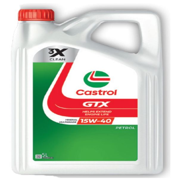 Castrol GTX Petrol 15W40 5 Litre