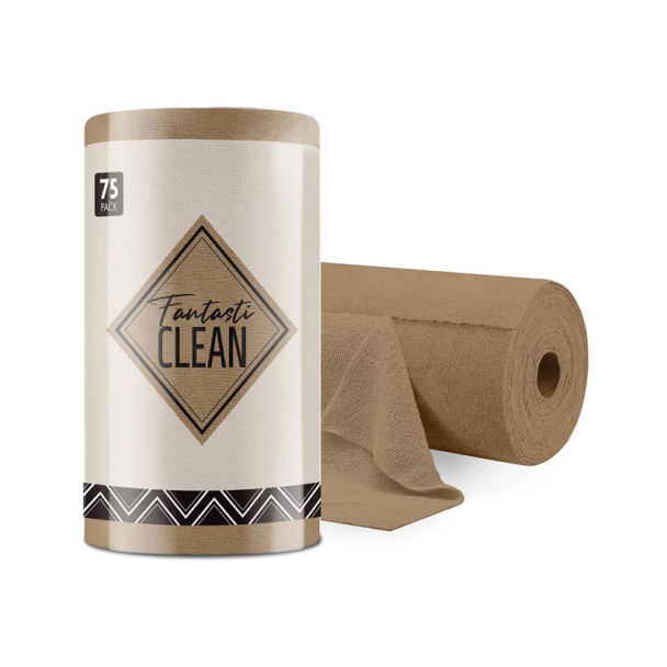 Microfiber Tear-Away Towels 75pc - Tan