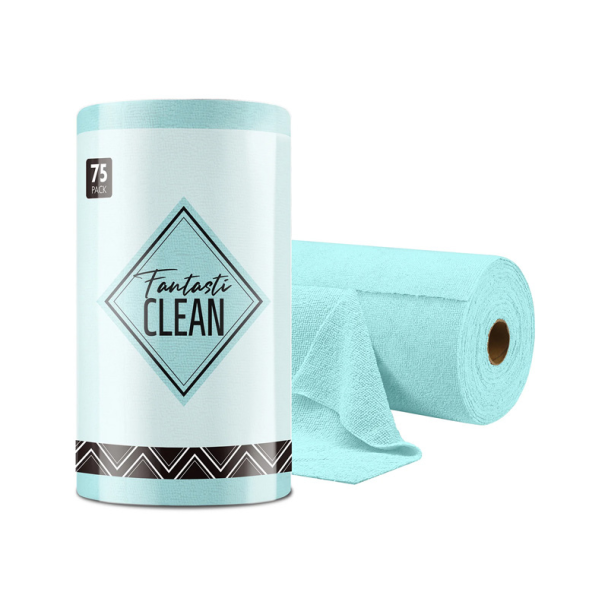 Microfiber Tear-Away Towels 75Pce – Dim Blue