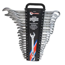 MAC AFRIC 19 PCS Chrome Vanadium Combination Spanner Set On Rack
