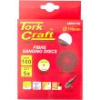 TORK CRAFT Fibre Disc 115mm 100 Grit 5 Pack