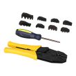 MAC AFRIC Crimping Plier Set Including 5 Interchangeable Inserts