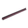 MAC AFRIC 300mm Triangular Architect Scale Ruler – 3-Color Coded, Solid Aluminum