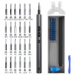MAC AFRIC Cordless Mini Screwdriver: Rechargeable with Bits & LED