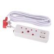 SWITCHED 4-Way Medium Surge Extension Lead 5M