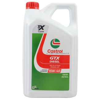 Castrol GTX Diesel 15W-40 Engine Oil, 5L – Superior Diesel Engine Protection