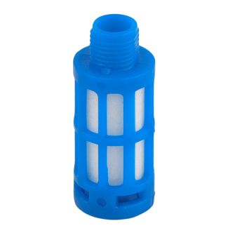 1/8" Male Plastic Breather Silencer Blue