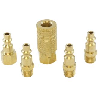 MAC AFRIC 5 PCS 1/4" Brass Coupler Set