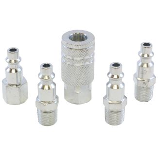 MAC AFRIC 5 PCS 1/4" BSP Galvanised Zinc Coupler Set