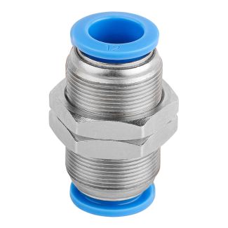 12 mm Metal Bulkhead Straight Connector APM12