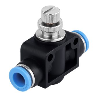 ASU08 8 mm Flow Control Mount Str PU