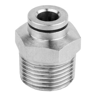 MPC06-03 6 mm x 3/8" M Metal PU Straight