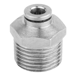 MPC06-02 6 mm x 1/4" M Metal PU Straight