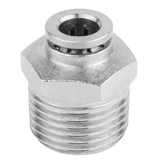 MPC08-04 8 mm x 1/2" M Metal PU Straight