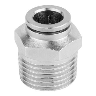 MPC10-04 10 mm x 1/2" M Metal PU Straight