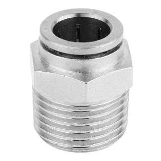 MPC12-04 12 mm x 1/2" M Metal PU Straight