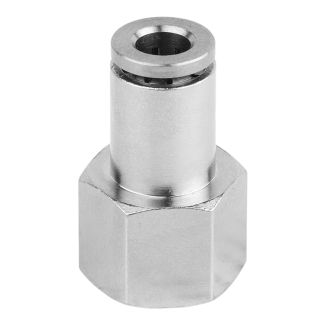 MPCF06-02 6 mm x 1/4" F Metal PU Straight