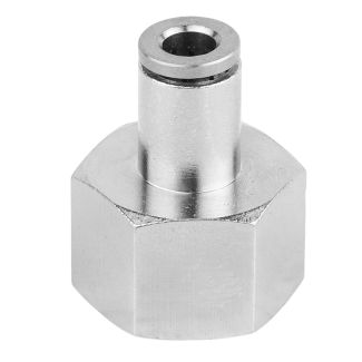 MPCF06-04 6 mm x 1/2" F Metal PU Straight