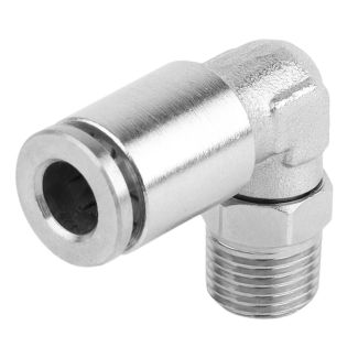 MPL06-01 6 mm x 1/8" M Metal PU Elbow