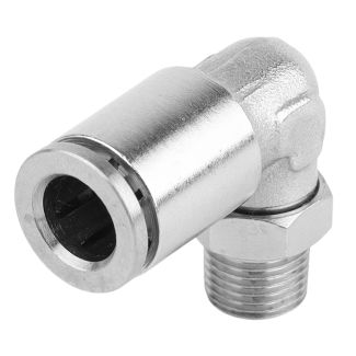 MPL08-01 8 mm x 1/8" M Metal PU Elbow