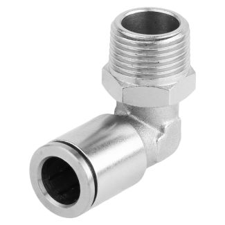 MPL10-03 10 mm x 3/8" M Metal PU Elbow