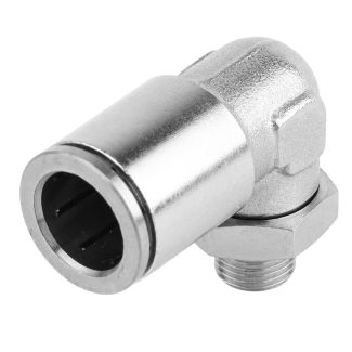 MPL12-01 12 mm x 1/8" M Metal PU Elbow