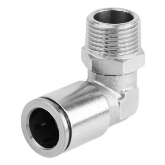 MPL12-03 12 mm x 3/8" M Metal PU Elbow