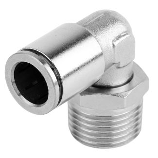 MPL12-04 12 mm x 1/2" M Metal PU Elbow