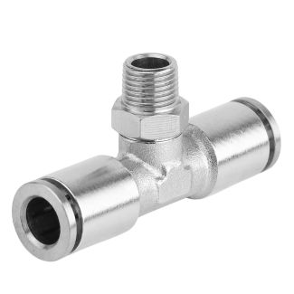 MPT06-01 6 mm x 1/8" M Metal PU T-Joint