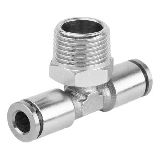 MPT06-03 6 mm x 3/8" M Metal PU T-Joint