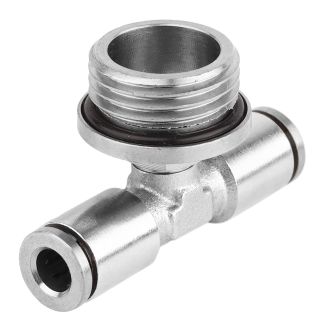 MPT06-04 6 mm x 1/2" M Metal PU T-Joint