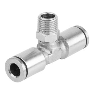 MPT08-01 8mm x 1/8" M Metal PU T-Joint
