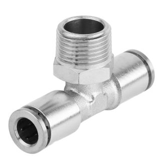 MPT08-03 8 mm x 3/8" M Metal PU T-Joint