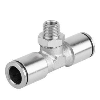 MPT10-01 10 mm x 1/8" M Metal PU T-Joint