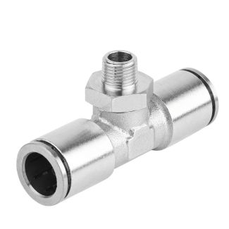 MPT10-04 10 mm x 1/2" M Metal PU T-Joint