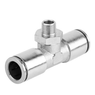 MPT12-01 12 mm x 1/8" M Metal PU T-Joint