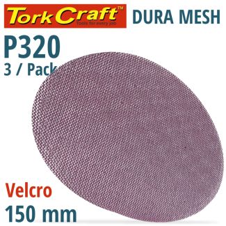 TORK CRAFT Dura Mesh 150mm Velcro ABR. Discs - 150Grit