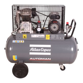 AUTOMAN AC 20 E 90L Belt Driven Mobile Air Compressor 1.5 KW (2 HP)