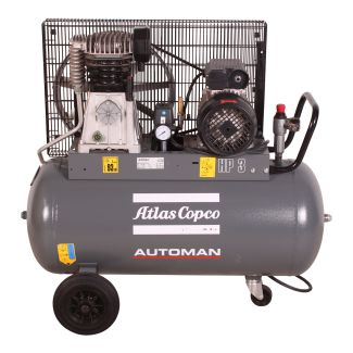 AUTOMAN AC 30 E 90L 2.2 KW (3 HP) 230 V Belt Driven Mobile Air Compressor