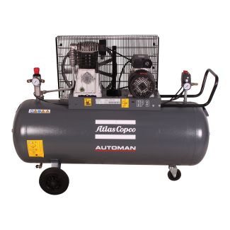 AUTOMAN AC 30 E 200L 2.2 KW (3 HP) 230 V Belt Driven Mobile Air Compressor