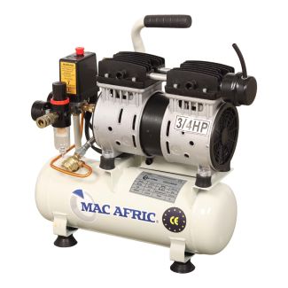MAC AFRIC 6 Litre 0.75 KW (3/4 HP) 230 V Oil Free Air Compressor