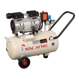 MAC AFRIC Professional 24 Litre 0.6 KW (0.8 HP) 230 V Oil Free Silent Air Compressor