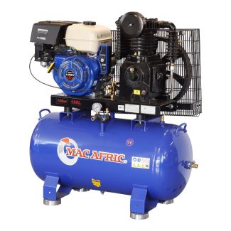 MAC AFRIC 150 Litre 10.5 KW (15 HP)  Petrol Belt Driven Compressor 