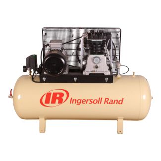 INGERSOLL RAND 200L 4 KW (5.5 HP) 380 V Belt Driven Fixed Receiver Air Compressor